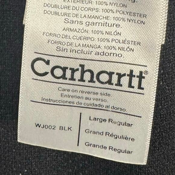 Y2K (2010) Carhartt WJ002 BLK Women’s Waterproof Breathable Jacket Large Black - Picture 7 of 10